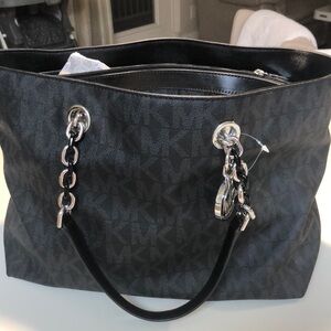 Michael Kors Black Logo Tote Bag.  New with tags
